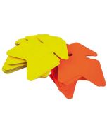 Flèche - Carton fluo non effaçable - 120 x 160 mm - Jaune/Orange APLI Lot de 50