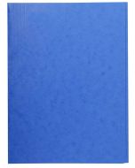 Chemise en carte lustrée à 3 rabats - Bleu : EXACOMPTA