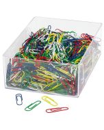 Photo 901 244699 - Boite de 1000 trombones de bureau plastifiés - 27 mm