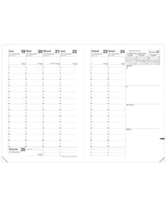 Recharge pour agenda 2025 - 160 x 240 mm QUO VADIS Ministre pages