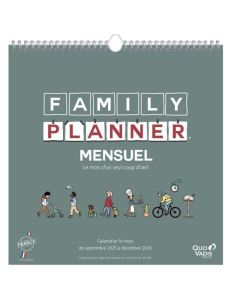 Planning familial / Calendrier 2025/2026 - Mensuel QUO VADIS