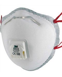 Masque de protection respiratoire avec soupape - FFP3 3M 8833