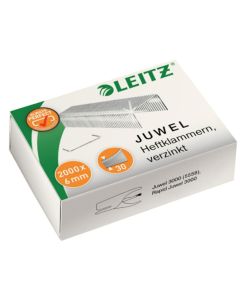 Photo LEITZ : Boite de 2000 agrafes zinguées - JUWEL 6 mm - 5642-00-00