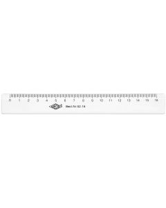 Photo WEDO : Règle plate en plastique - 160 mm 52 16